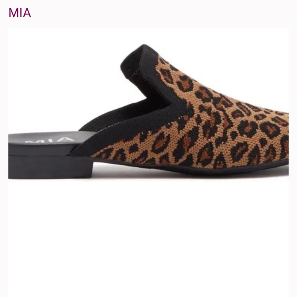 New in box. MIA Knit Leopard Mule. Size 8.5 - Picture 3 of 11